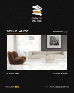 Placi Ceramica White Bianco Beillo Honed 120x60x0,9